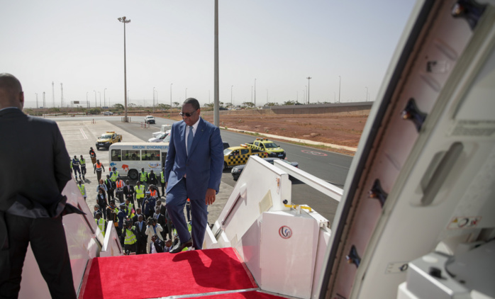Macky Sall à bord d'Air Sénégal : les images de l'embarquement