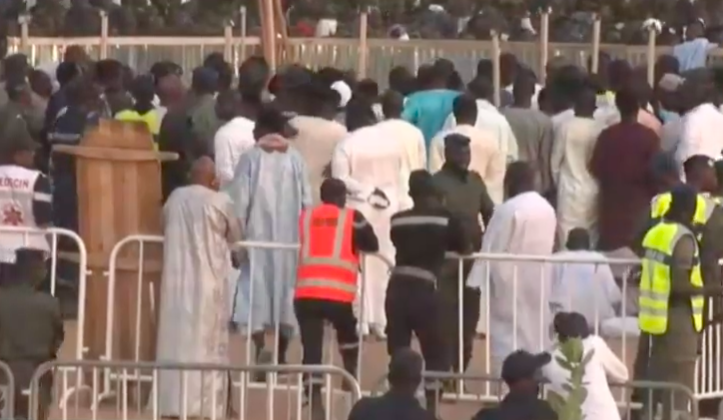 Inhumation de Cheikh Béthio Thioune : La prière mortuaire dirigée par Serigne Fallou Mbacké abdou khadre