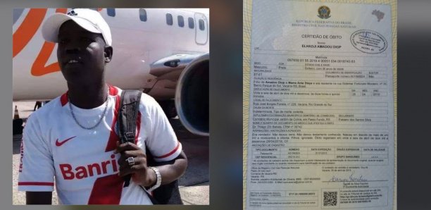 Un Sénégalais retrouvé mort noyé au Brésil