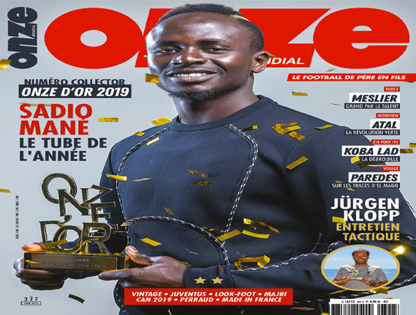 Football : Sadio Mané remporte le «Onze d’Or 2019»