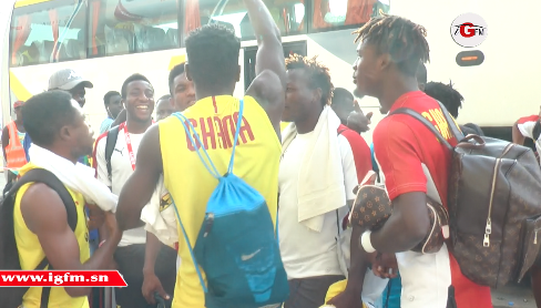 Finale Coupe UFOA : arrivée de l'équipe du Ghana