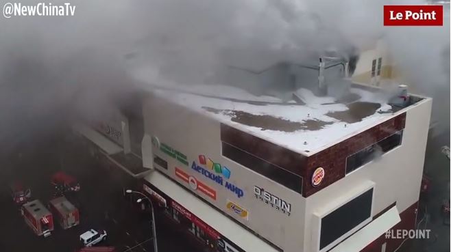 Russie-Incendie dans un centre commercial : 53 morts