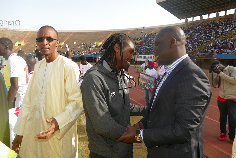Malick Gakou au Stade pour encourager les Lions