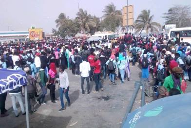 Mort de Fallou Séne : marche nationale des étudiants du Sénégal
