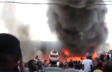 Touba : Violent incendie au marché Ocass