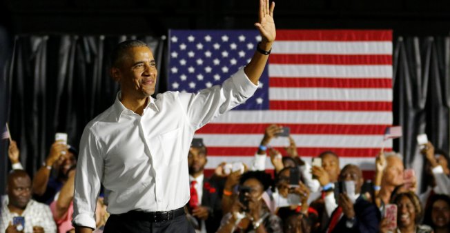 Obama en campagne face à Trump avant les midterms aux États-Unis