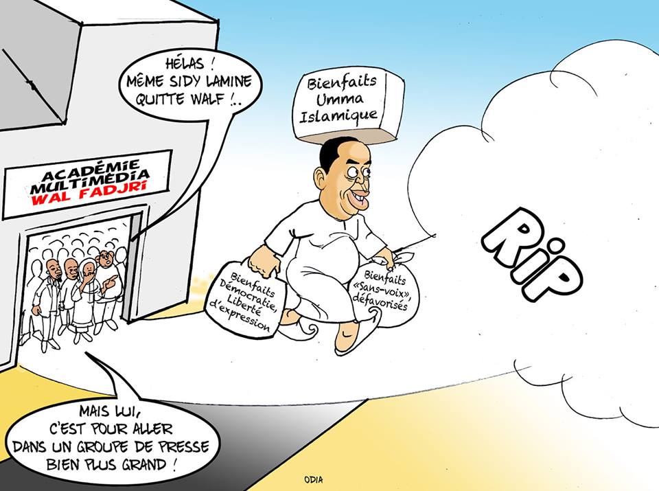 Odia, la fameuse caricature sur le décès de Sidy Lamine Niass