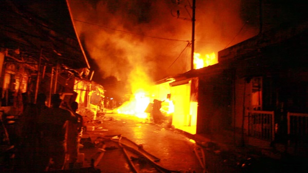 Tamba : un horrible incendie dévore le marché central
