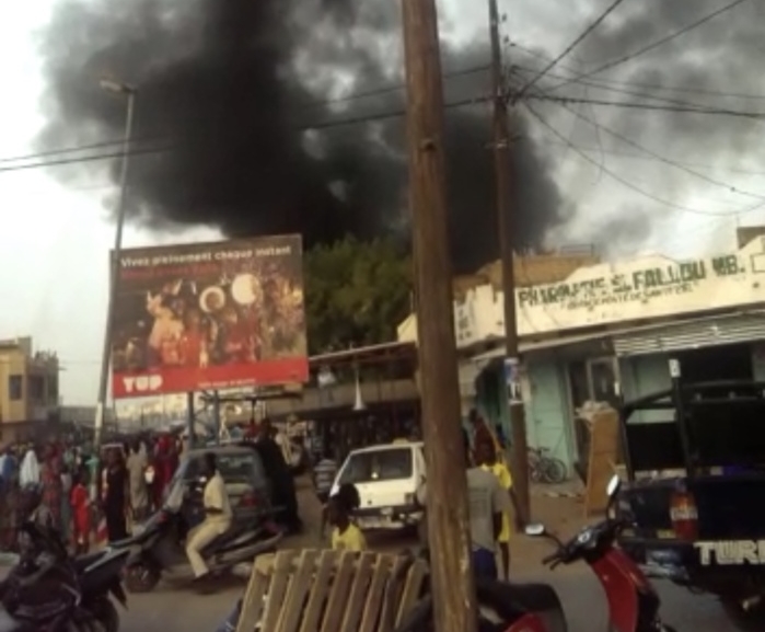 Incendie au marché Ocass de Touba : plusieurs cantines ravagés
