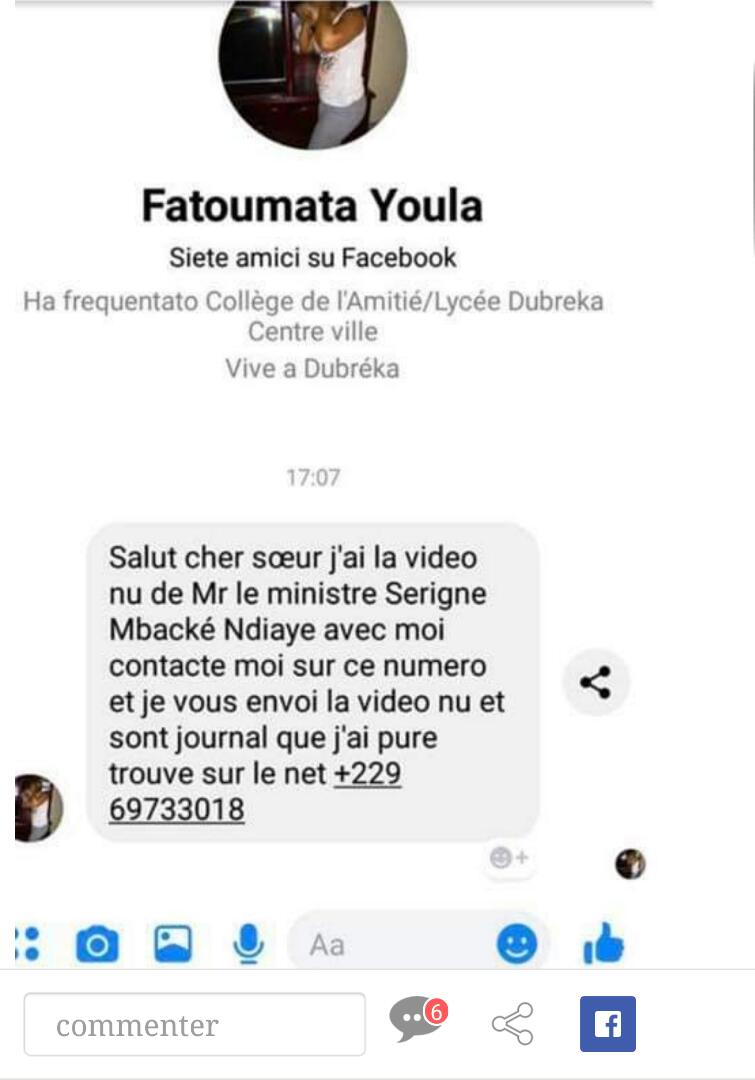 Serigne Mbacké Ndiaye victime de chantage ...