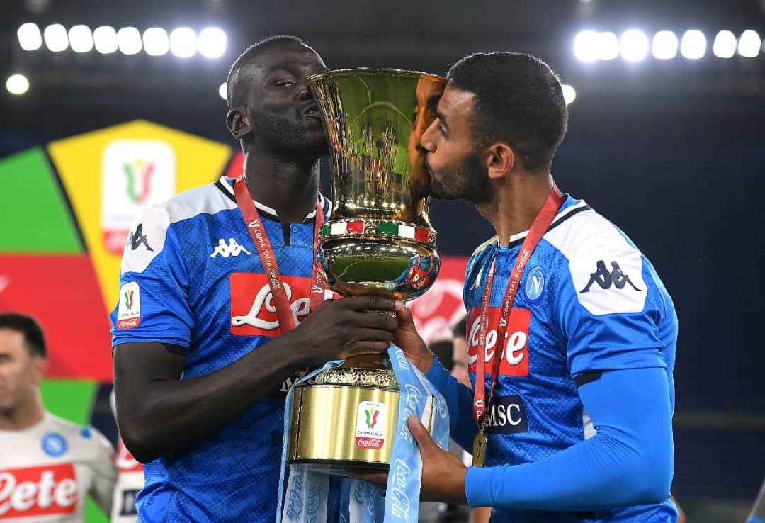 Koulibaly vainqueur de la Coupe d'Italie avec Naples