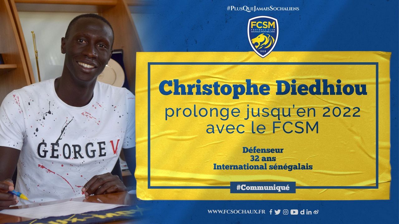 FC Sochaux : Christophe Diédhiou prolonge son contrat