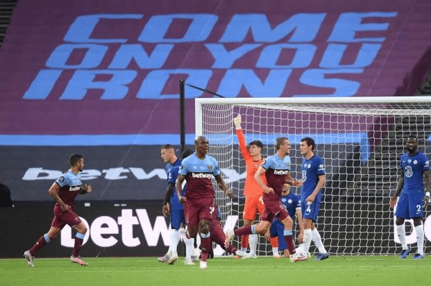 Angleterre : Chelsea tombe à West Ham et manque le podium