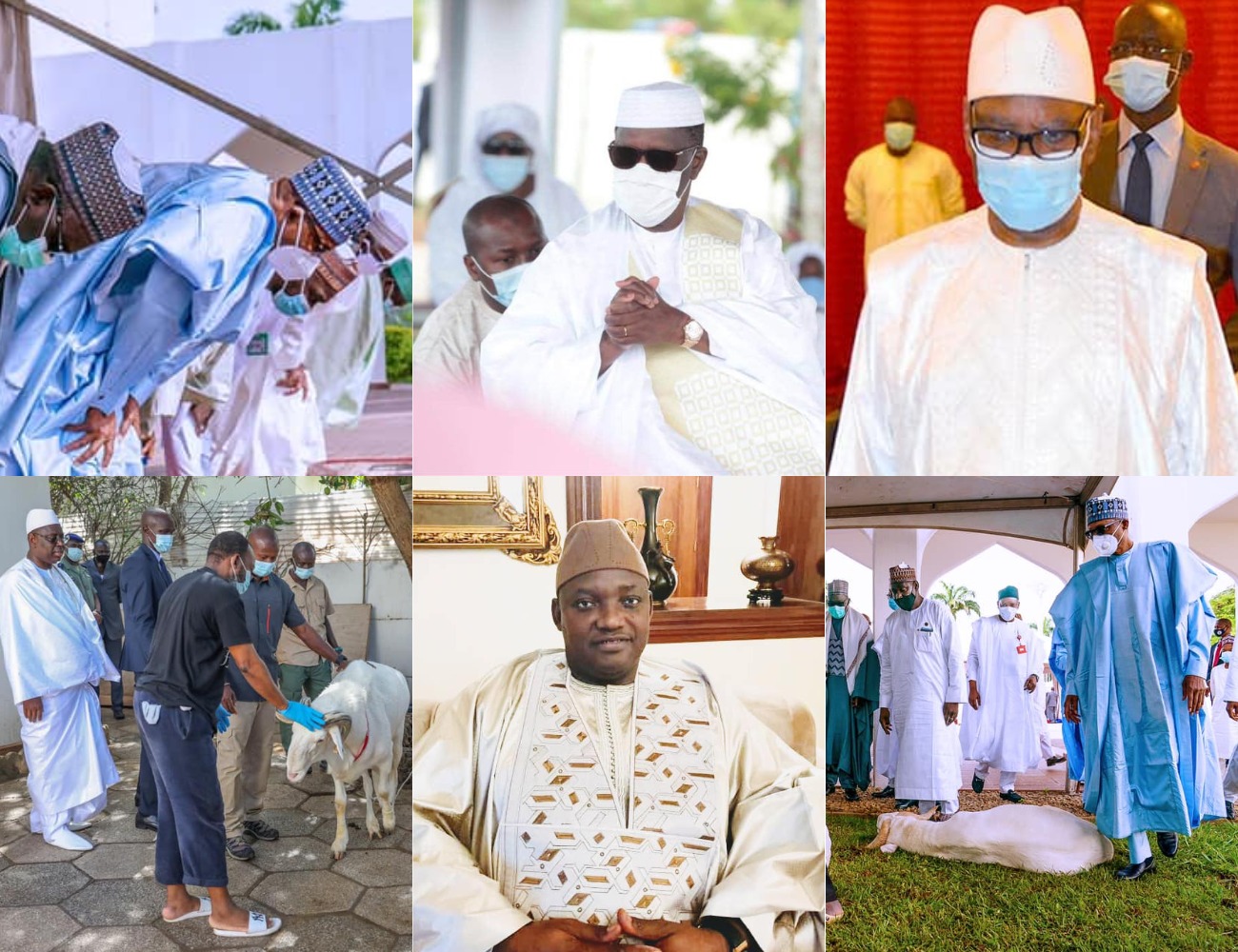 Buhari, Macky, Barrow, Ouattara, Ibk... Les images de leur Tabaski