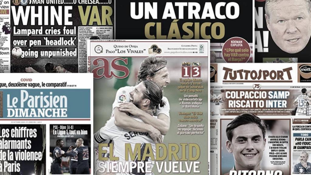 La presse catalane enrage sur l\'arbitrage du Clasico...