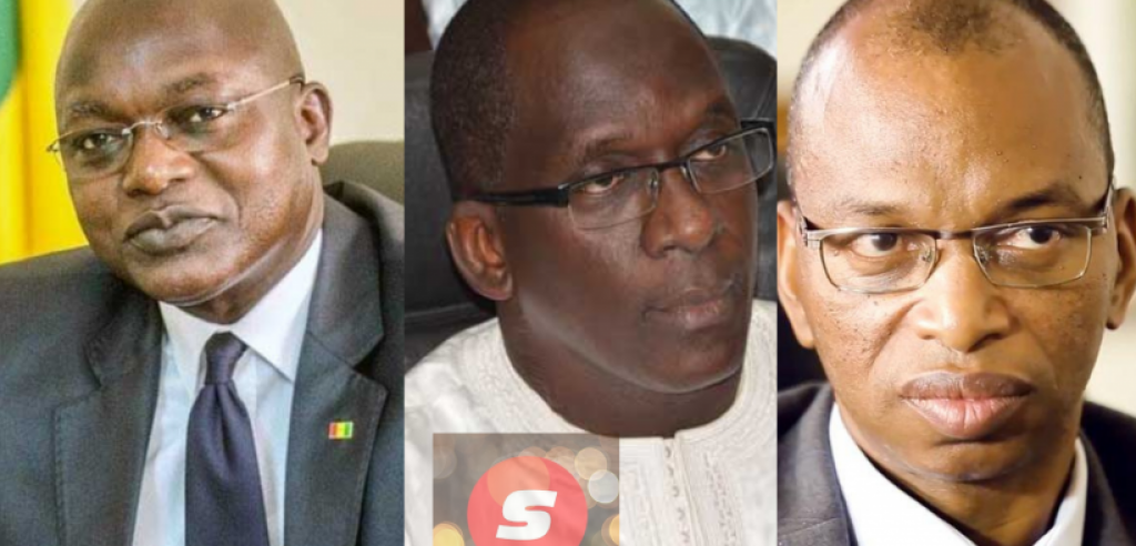  les ministres Oumar Gueye, Abdoulaye Diouf Sarr et Moussa Baldé face à la presse jeudi