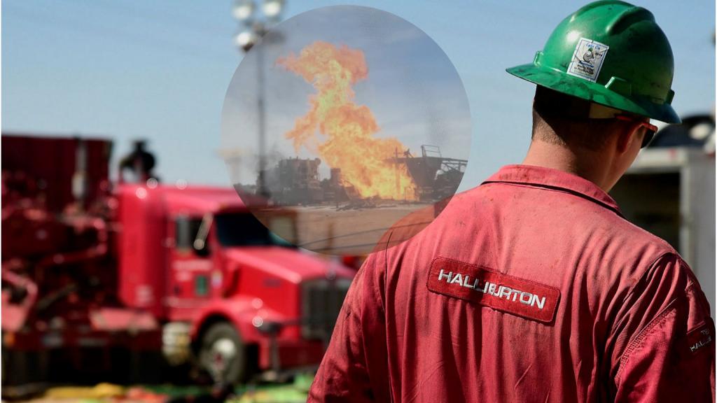 Incendie puits gaz: Les pompiers et la SAR mis en échec, Halliburton appelé !