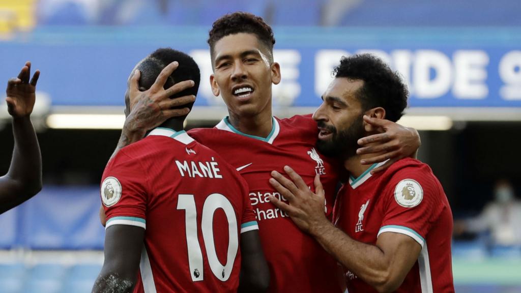 Liverpool : Sadio Mané, Salah et Firmino devant contre West Bromwich Albion