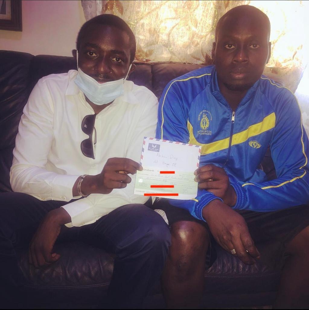 Victime d’Avc: Un montant de 1 130 000 FCfa remis à Abibou Diop dit Baye Eli