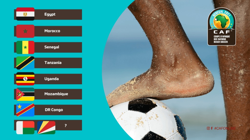 CAN Beach Soccer, Sénégal 2021 : la CAF dévoile la procédure du tirage au sort
