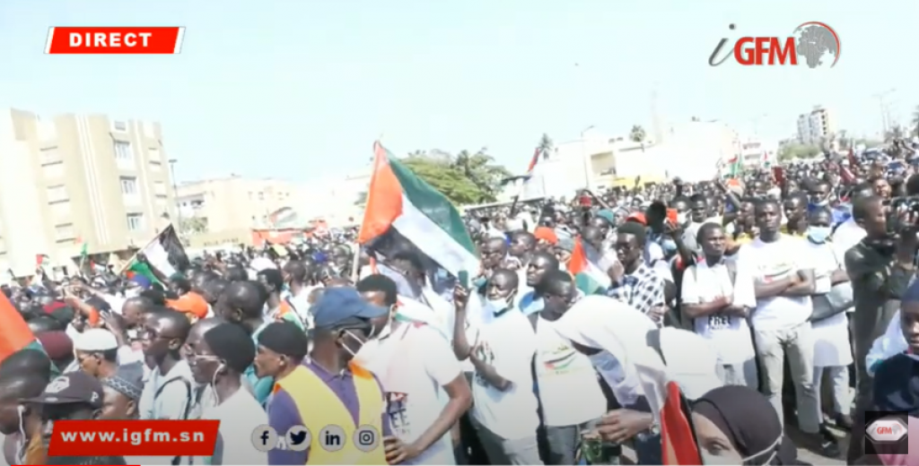 Dakar : rassemblement en soutien au peuple palestinien (Direct)