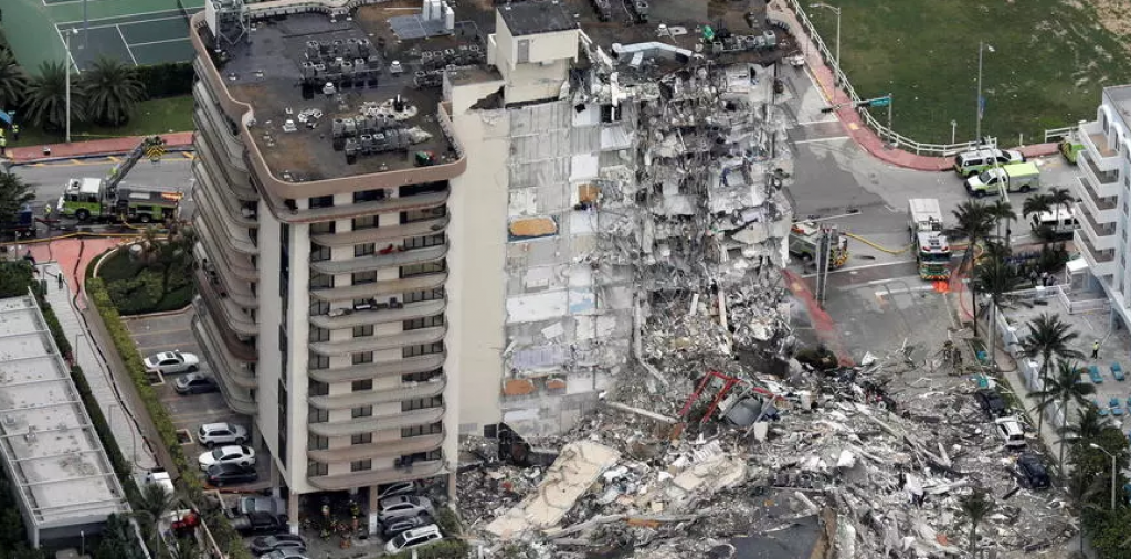  États-Unis: effondrement d\'un immeuble près de Miami, des dizaines de disparus