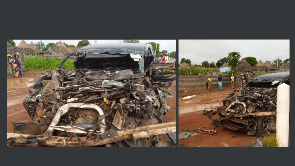 Accident de Guirassy : L'état du véhicule après le choc