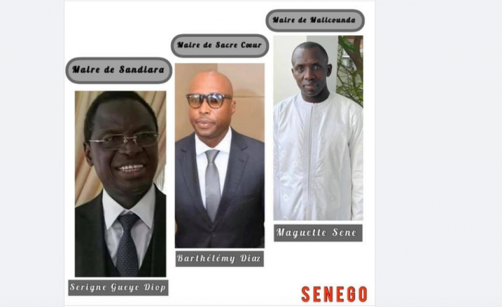 Maguette Sène, Barthélémy Dias et Serigne Gueye Diop, meilleurs maires du Sénégal...