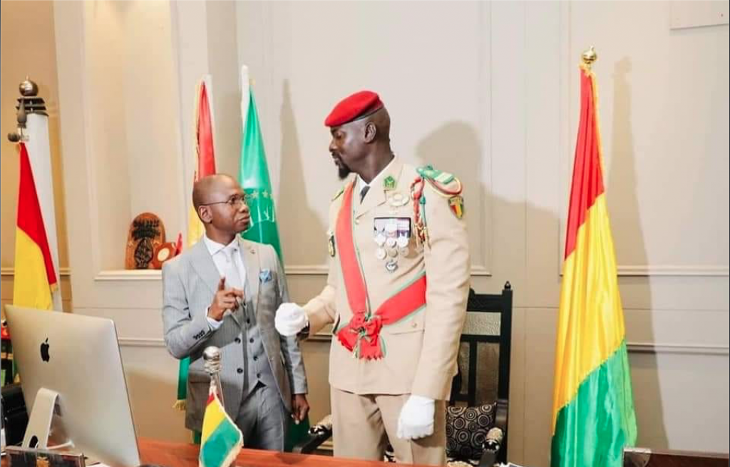 Le Colonel Doumbouya dans ses nouveaux habits de Président de la Transition
