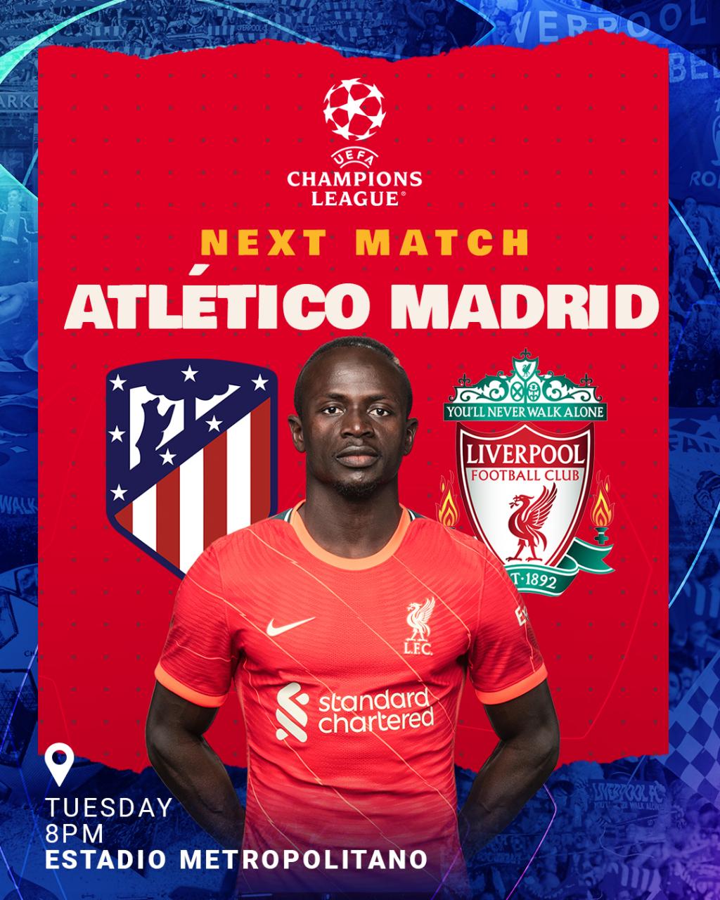 Atlético-Liverpool : Sadio Mané à Madrid pour confirmer
