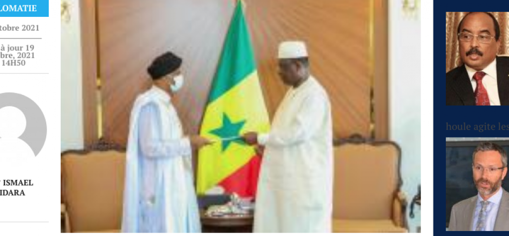 Mauritanie-Sénégal: Le diplomate mauritanien Mohamed Yahya Teiss nouvel ambassadeur à Dakar