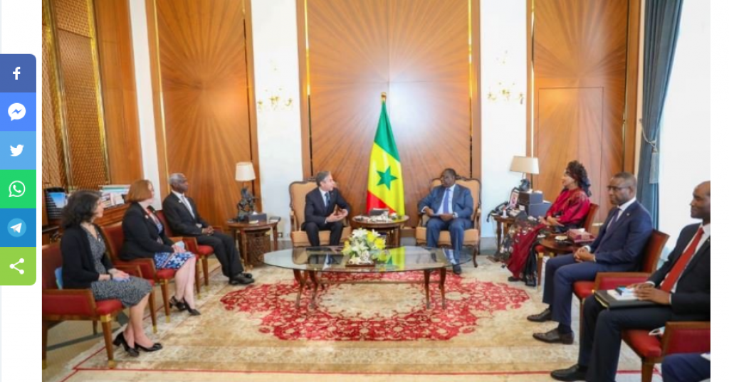 Coopération entre le Sénégal et les États-Unis : Macky Sall reçoit le Secrétaire d’Etat américain