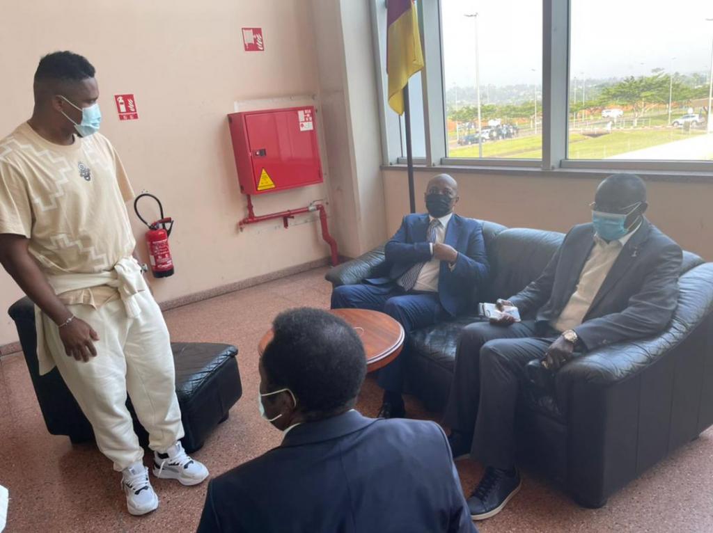 CAN 2021 : Motsepe, Augustin Senghor et Samuel Eto'o à Yaoundé !