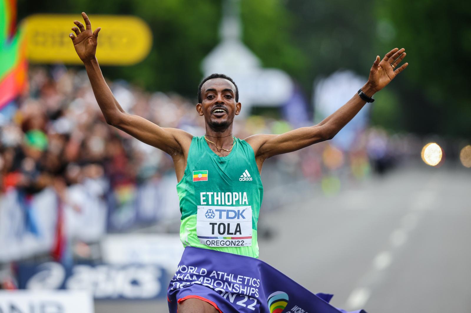 Championnats du monde d'athlétisme : l'Éthiopien Tola s'offre le marathon et un record
