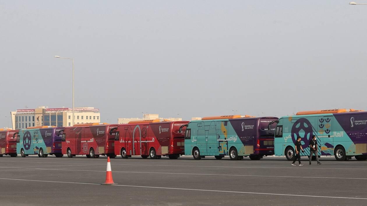 Mondial 2022-Au Qatar, une répétition avec 1 300 bus (VIDEO)