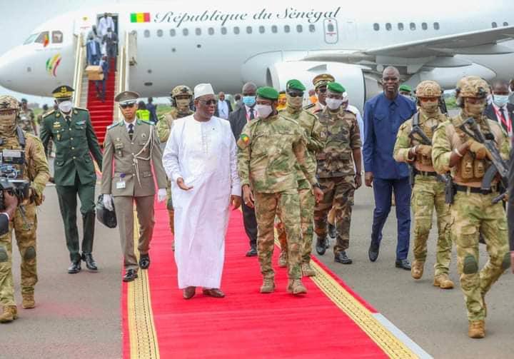 Arrivée du président Macky Sall au Mali 