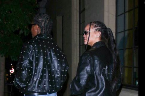 Rihanna moulée dans du cuir : la jeune maman dans un look assorti à son chéri…