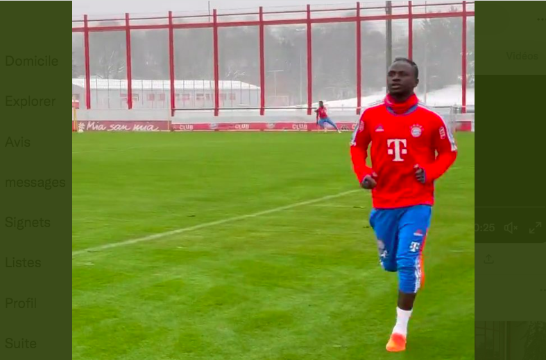 Bayern Munich : Sadio Mané reprend la course (VIDEO) 