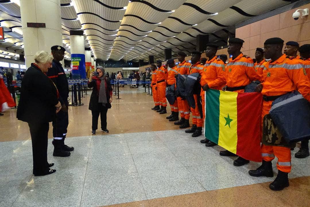 Assistance internationale - Départ de sapeurs-pompiers sénégalais pour la Turquie 