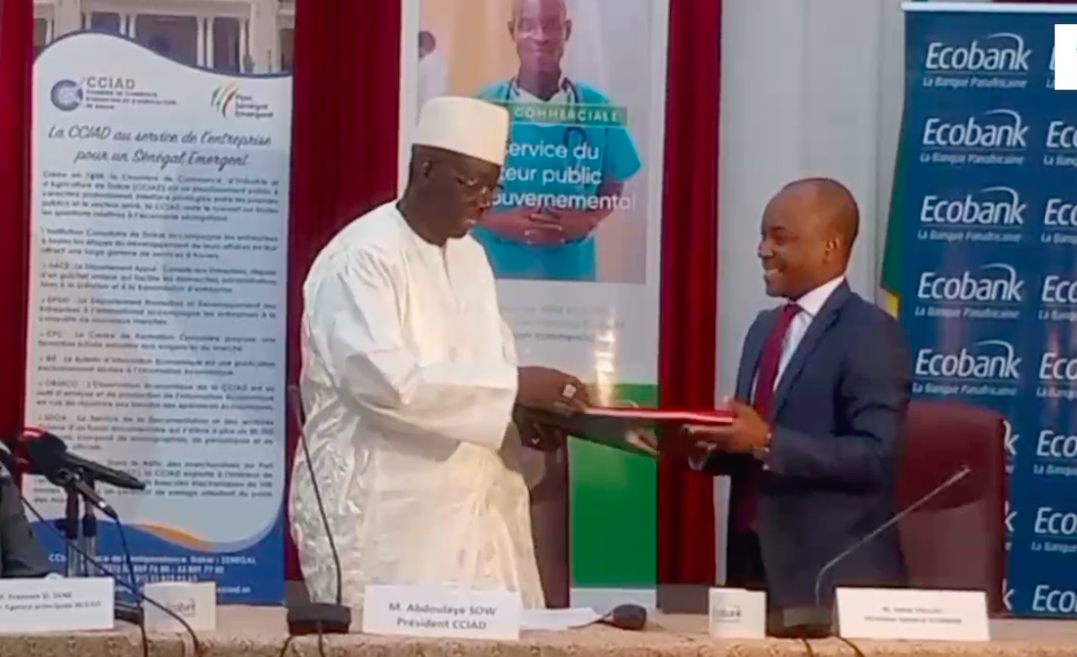 Financement des PME/PMI – La CCIAD et Ecobank Sénégal signent une convention