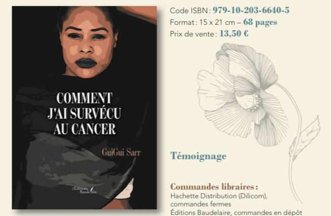 « Comment j’ai survécu au cancer »: Le nouvel ouvrage de la chanteuse Guigui Sarr
